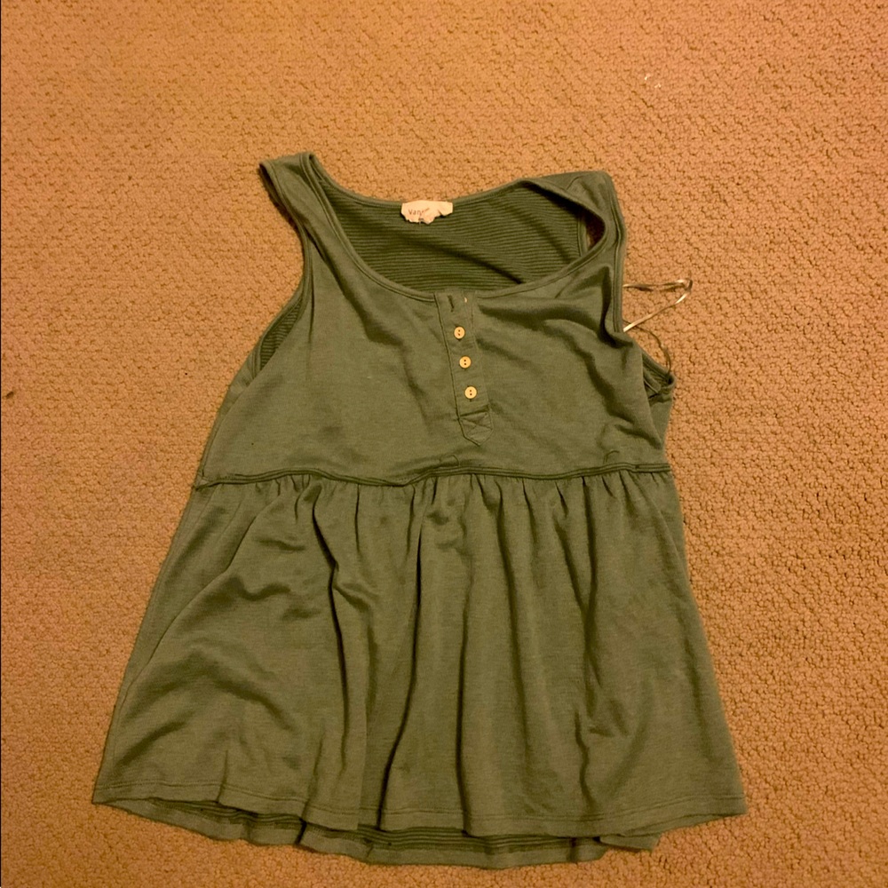 VANILLA BAY Maternity Henley Tank, Size L